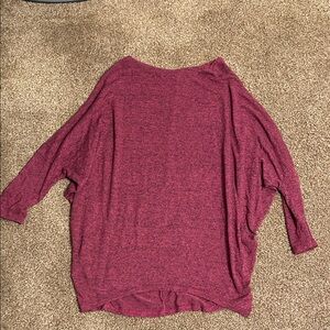 Cherish Deep Red Knit Top